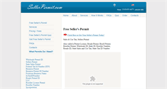 Desktop Screenshot of freesellerspermit.com