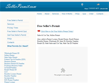 Tablet Screenshot of freesellerspermit.com